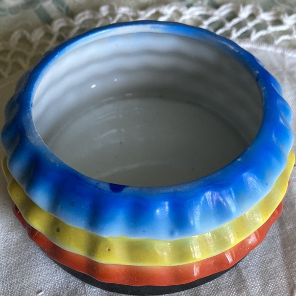 Vtg. doll dresser container/decoration, perfect—blk, or, yel, blue, gr, br.  $20 - Picture 7 of 10